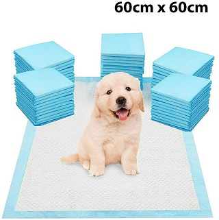 PACK OF 40 HEAVY DUTY BLUE DOG PUPPY LARGE TRAINING WEE WEE PADS PAD FLOOR TOILET MATS 60 X 60CM